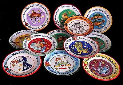 Buon Ricordo Plate Solimene Vietri Italian Ceramic Zodiac Series Choice • $60