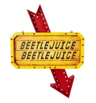 New Officially Licensed Beetlejuice LED Light Up Replica Decorative Hanging Sign • $83.89