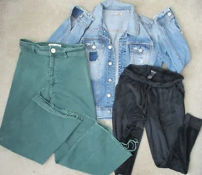 3 Lot ZARA Womens 6 The Marine Straight Jeans C&C California Denim Jacket S BALI • $39.80