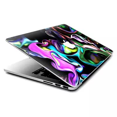 Skin Decals Wrap For MacBook Pro Retina 13  - Resin Swirls Smoke Glass • $15.98