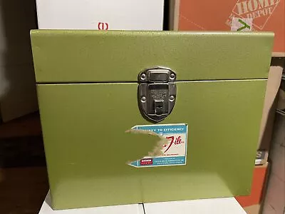 Vintage Versa File Metal File Storage Document Lock Box With Key LARGE 8x10x12 • $24.99