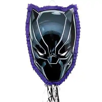 Pull String Black Panther Pinata 15in X 22in 2lb - Marvel • $39.99