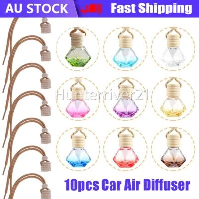 $19.80 • Buy 10x Car Air Freshener Perfume Bottle Aromatherapy Essential Oil Diffuser Hanging