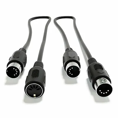 MIDI Extension Audio Cable - 5 Pin DIN - Synthesizer Mixer Amplifier Music Gear • $3.99