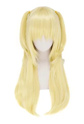 Women Amane Misa Cosplay Wig Long Straight Golden Ponytails Anime Cosplay Hair • $26.99