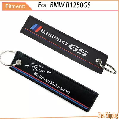 Motorcycle Double-Sided Embroidered Keyring Keychain For BMW R1250GS Adventure • $4.99
