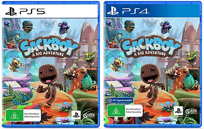 $118 • Buy Sackboy A Big Adventure Playstation 5 4 Sony PS5 PS4 Family Kids Adventure Game