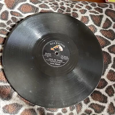 78-10  “His Masters Voice” Elvis Presley-LOVE ME TENDER/ANYWAY YOU WANT  20-6643 • $46.74