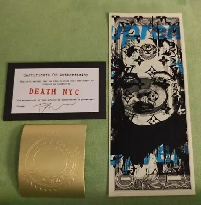 Death NYC Ltd Ed Signed Art US Currency Money DOLLAR $1 Bank Note Marilyn Monroe • $79.99