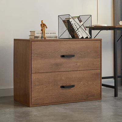 $184.43 • Buy Wooden Lateral File Storage Cabinet With 2 Drawer For Home Office Letter/Legal