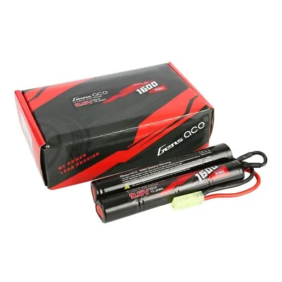 Gens Ace 9.6v 1600mAh Valken Airsoft BB Rechargeable NiMh Battery Nunchuck Pack • $15