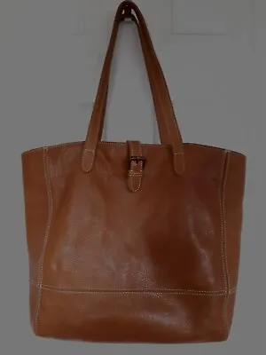 £10.50 • Buy Fat Face Tan Brown Leather Shoulder Bag Hobo Holdall Weekend Handbag