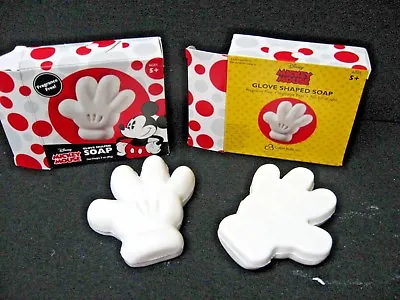 NEW Lot 2 MICKEY MOUSE Soaps DISNEY White Gloves • $9.29