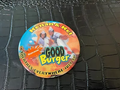 VINTAGE 3 1/2  PINBACK BUTTON #134 - KENAN And KEL - GOOD BURGER Movie • £11.57