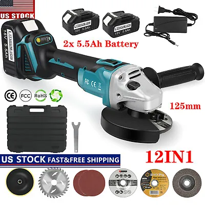 125mm Cordless Electric Angle Grinder Cutting Polishing Fit For Makita Battery • $68.99