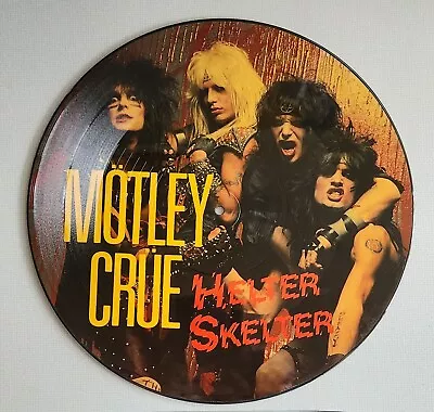 🎸MOTLEY CRUE Helter Skelter 1984 Vinyl 12  PICTURE DISC Record-Poster • $75