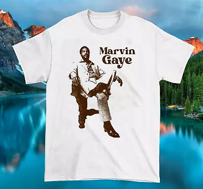 New Marvin Gaye Music Star Heavy Cotton White S-5XL Unisex Shirt • $16.99