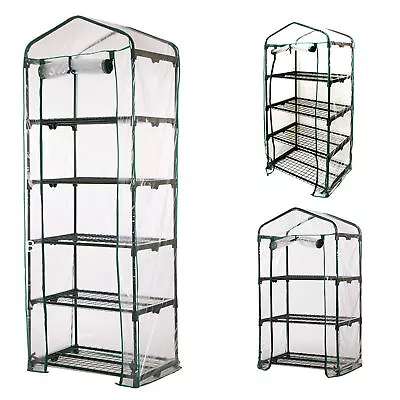 3/4/5/Tier Mini Greenhouse Replacement Clear PVC Cover Only - No Iron Stand • $23.53