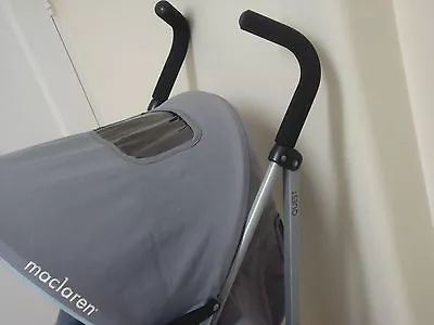£7.99 • Buy X2 Maclaren Quest,volo Handle Foam Grips,buggy Stroller Grips For Thin Handles