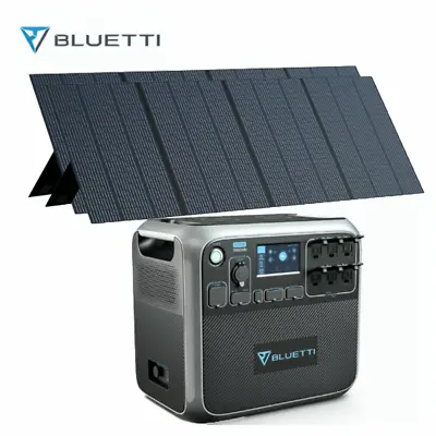$2937 • Buy BLUETTI AC200P Power Station 2000Wh Generator +2 350W Solar Panel For Camping RV
