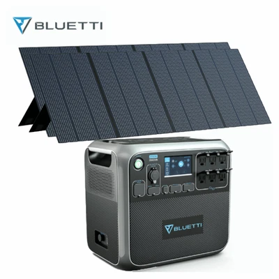 $2937 • Buy BLUETTI AC200P Power Station 2000Wh Generator +2 350W Solar Panel For Camping RV