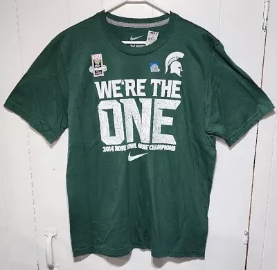 Nike 2014 Rose Bowl Michigan State Spartans T Shirt Men's Adult Small XL Graphic • $17.99