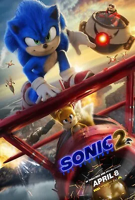 $8.99 • Buy Sonic The Hedgehog 2 Movie Poster Knuckles New Exclusive DECAL Art Jim Carrey Pl