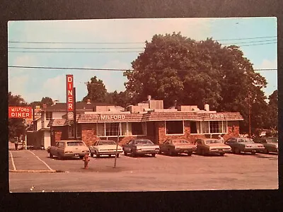 Postcard Milford PA - C1960s Milford Diner • $5