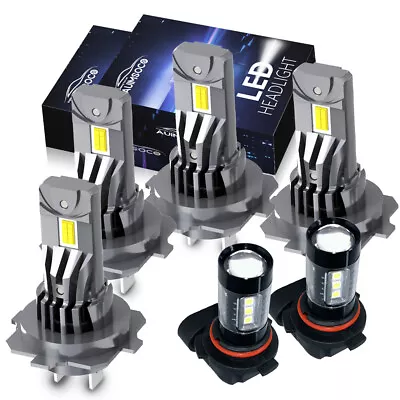 10000K LED Headlight + Fog Light Bulbs Kit GL For Mercedes-Benz C230 2002-2007 • $68.39