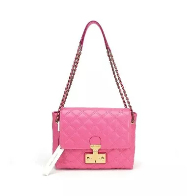 Marc Jacobs Baroque The Large Single Leather Shoulder Bag C3121018 FUCHSIA • $660