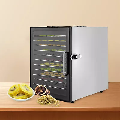 $194 • Buy 12 Trays Electric Food Dehydrator Machine Commercial Fruit Jerky Beef Meat Dryer