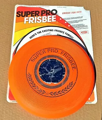 Vintage 1974 Super Pro Frisbee From Wham-O & Original Instruction Sheet -US Made • $29.95