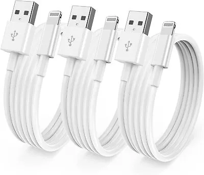 3 Pack Fast Charger USB Cable For IPhone 6 7 8Plus IPhone XR Max 11 12 13 14 Pro • $0.99