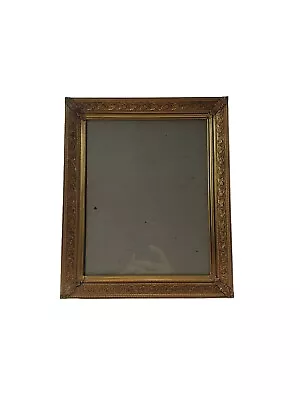 Vintage Antique Cooper Tone Metal Leafs Filigree Photo Picture Frame W Glass  • $15.96