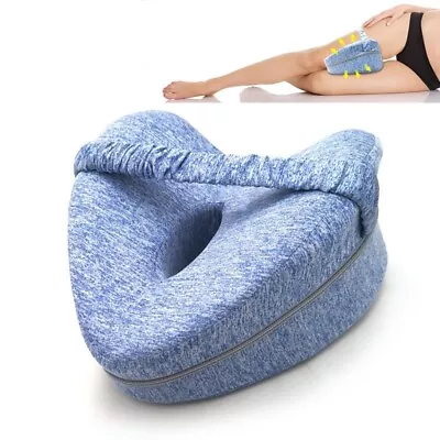 Blue Leg Pillow Textile Memory Cotton Low Back Hip Relief Pillow • $12.63