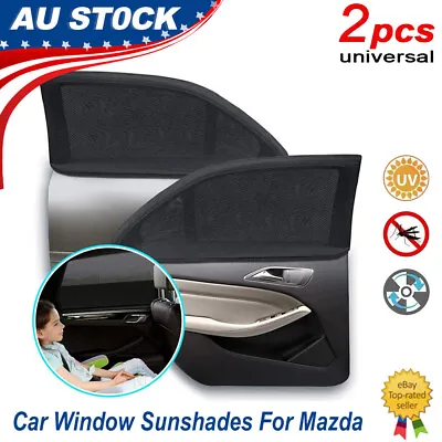 2xWindow Sock Car Sun Shades For Mazda Privacy Shades UV Protection Breathable • $18.04