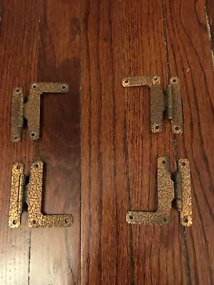 Vintage Forged Hammered Half Surface L-Hinges Cabinet Hardware -Copper • $9.99