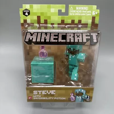 Minecraft Steve With Invisibility Potion Series 4 Sealed NIP Mojang Jazwares • $23.99