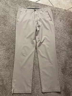 Under Armour Men’s Flat Front Golf Pants - Khaki - 36 X 34 - EUC • $29.99