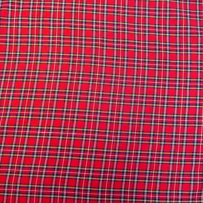 Fashion Tartan Plaid Check Polyviscose Dress Craft Fabric 150cm Wide FREE P&P • £3.99