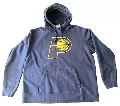 🏀 Indiana Pacers MAJESTIC Blue Sweatshirt Hoodie Men’s XL • $19.90