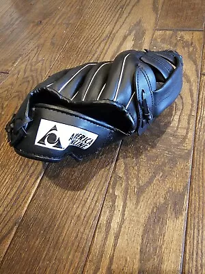 VTG America Online AOL Baseball Glove Black Deluxe Leather Promo For Display • $22.50