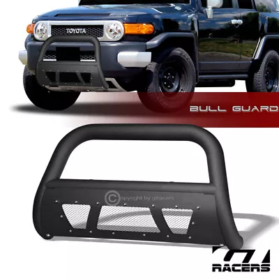 For 2007-2014 Fj Cruiser Matte Blk Studded Mesh Bull Bar Brush Push Bumper Guard • $157