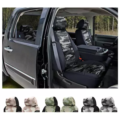 Coverking Traditional Military Camo Custom Seat Covers For Jeep Wrangler JK • $279.99