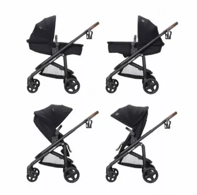 Maxi Cosi Tayla Max Modular Stroller Infant To Toddler Pram Carriage Onyx Black • $274.99