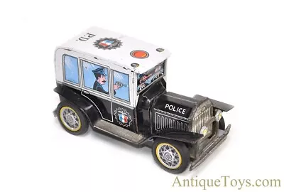 Daiya Ca. 1950s Tin Lithographed Friction P-531 Police Patrol Car • $75