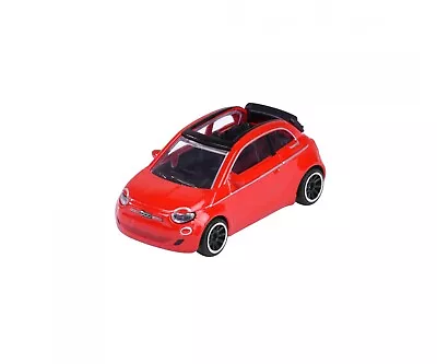 Majorette Premium 1/64 FIAT - 500e Icon ELECTRIC CAR CABRIOLET OPEN 2020 - RED • $12.93