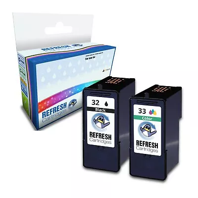 Refresh Cartridges Basic Value Pack 1x#32/1x#33 Ink Compatible With Lexmark • £15.67