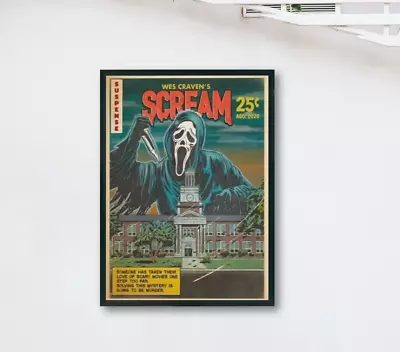 Scream Poster Movie Wall Art Home Decor Horror Movie Retro Poster • $12.62