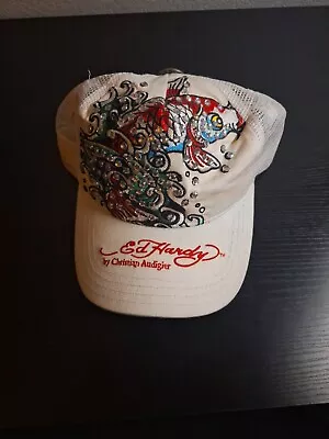 Vintage Don Ed Hardy By Christian Audigier Studs Trucker Hat Koi Fish • $26